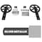 Ekena Millwork Exterior Dummy Roller Single-Panel Hardware Set w/ 2 Fixed Wagon Wheel Hangers (track not included) GB6004EHW1 - alternate 1